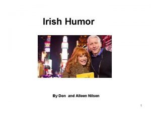 Irish Humor By Don and Alleen Nilsen 1