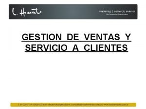 GESTION DE VENTAS Y SERVICIO A CLIENTES CAPITAL