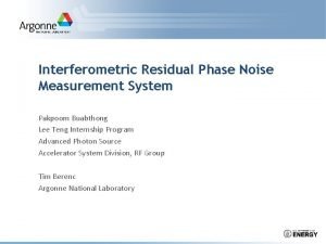 Residual phase noise