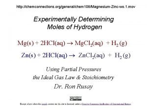 http chemconnections orggeneralchem 108MagnesiumZincwo 1 mov Experimentally Determining