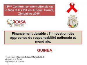 18me Confrence internationale sur le Sida et les