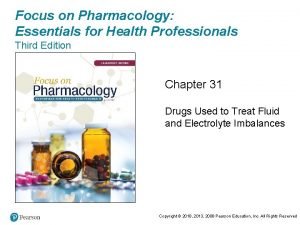 Focus on Pharmacology Essentials for Health Professionals Third