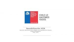 Sensibilizacin VCM Servicio Nacional de la Mujer y