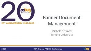 Banner document management system