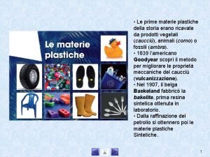 Storia delle materie plastiche