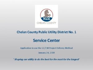 Chelan County Public Utility District No 1 Service