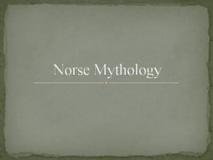 Norse mythology terms