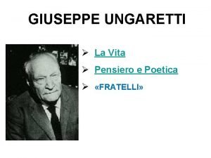 Fratelli analisi del testo ungaretti