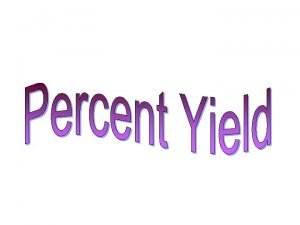 Theoretical yield