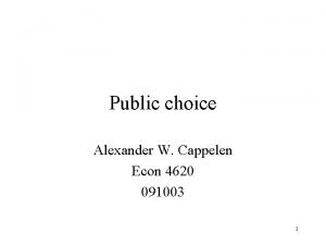 Alexander w. cappelen