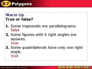 All triangles are polygons true or false