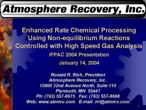 Enhanced Rate Chemical Processing Using Nonequilibrium Reactions Controlled