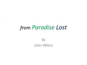 A dungeon horrible on all sides round A dungeon horrible on all sides round