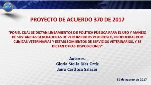 PROYECTO DE ACUERDO 370 DE 2017 POR EL