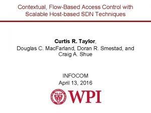 Contextual access control Contextual access control