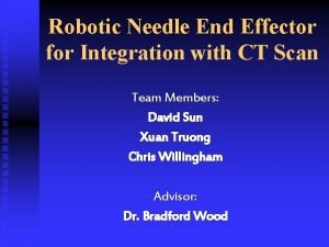 End effector needle