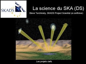 La science du SKA DS Steve Torchinsky SKADS