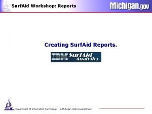 Surf Aid Workshop Reports Creating Surf Aid Reports