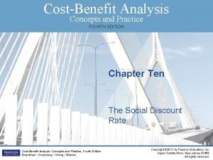 CostBenefit Analysis Concepts and Practice FOURTH EDITION Chapter