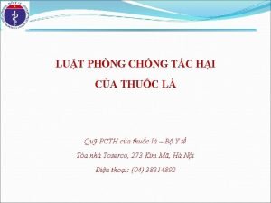 LUT PHNG CHNG TC HI CA THUC L