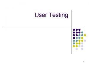 User testing italia