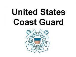 United States Coast Guard Genesis of the U
