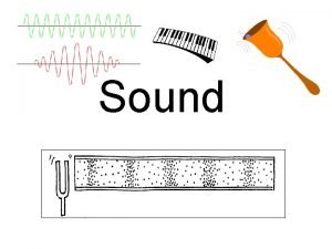 Sound Sound Travels as a longitudinal wave Series