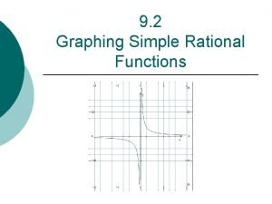 9 2 Graphing Simple Rational Functions Rational Functions