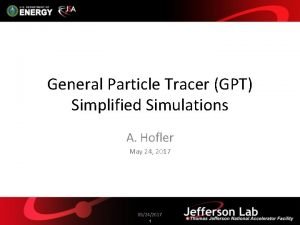 General particle tracer