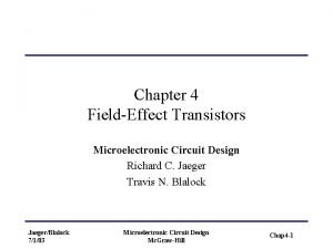 Jaeger microelectronic circuit design download