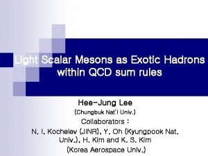 Light Scalar Mesons as Exotic Hadrons within QCD