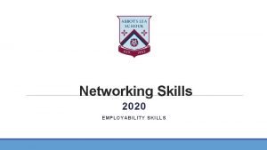 Networking skills