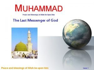 Peace and blessings upon muhammad