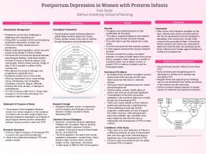 Postpartum Depression in Women with Preterm Infants Evie