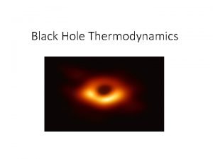 Black Hole Thermodynamics The horizon area theorem Stephen