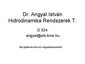 Angyal istván bme