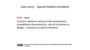 Starlink simulation