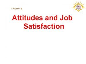 Components of job satisfaction