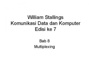 William Stallings Komunikasi Data dan Komputer Edisi ke