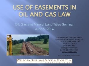 Dominant and servient easements