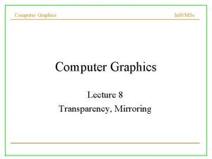 Reflection vector in computer graphics Reflection vector in computer graphics