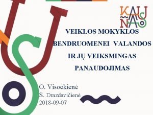 Valandos mokyklos bendruomenei