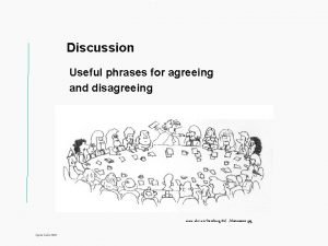 Titel Discussion Useful phrases for agreeing and disagreeing