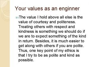 Universal values essay