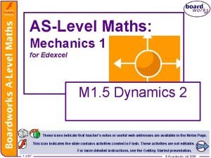 ASLevel Maths Mechanics 1 for Edexcel M 1