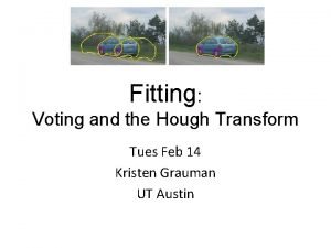 Fitting Voting and the Hough Transform Tues Feb