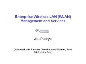 Lan/wlan services