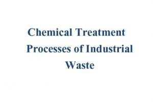 Chemical oxidation water treatment