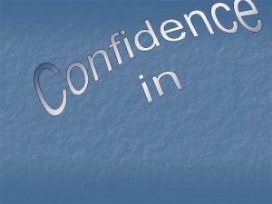 Confidence in Christ Distinction Confidence not Arrogance n