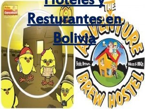 Hoteles y Resturantes en Bolivia 1 Analisis de